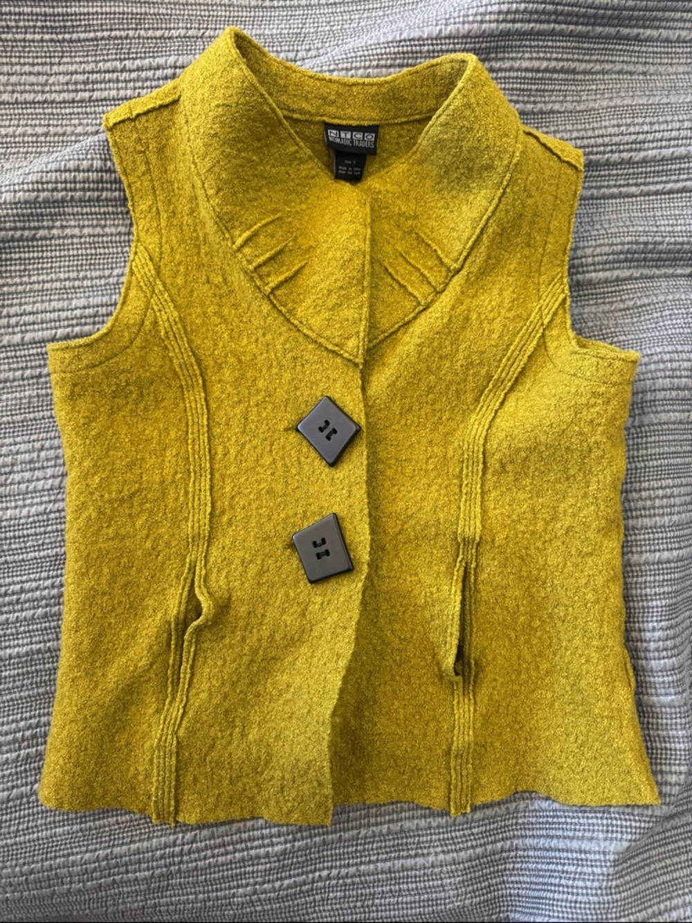 Nomadic Traders Golden Mustard Knit Vest